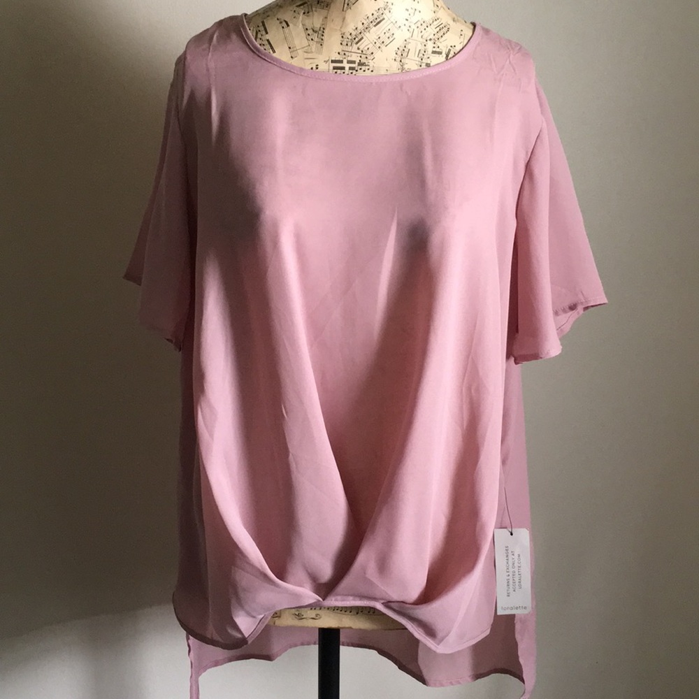 NWT Loralette Blush Pink Blouse